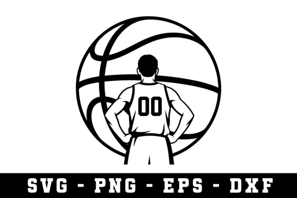 Basketball Player Svg Cut File Graphics for Crafts