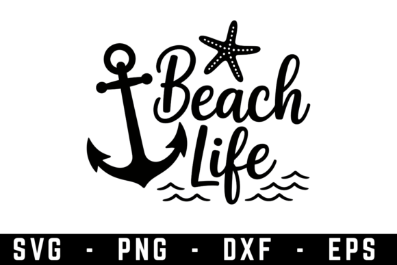 Beach Life Svg Graphics for Crafts
