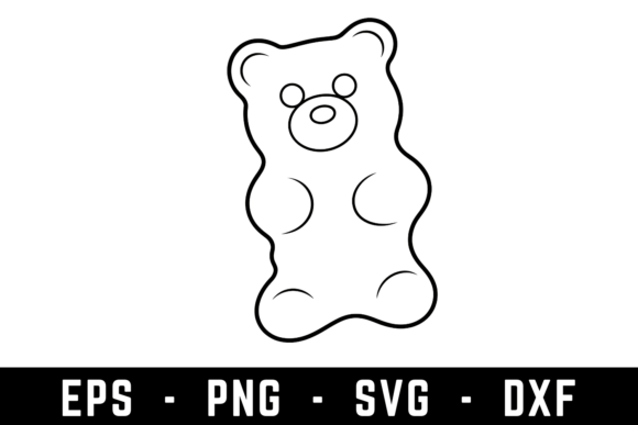 Candy Bear Svg Graphics for Crafts