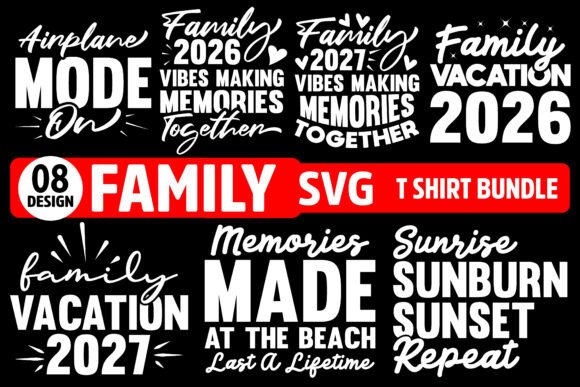 Family Quotes SVG Bundle: A Versatile Graphic for T-Shirt Designs