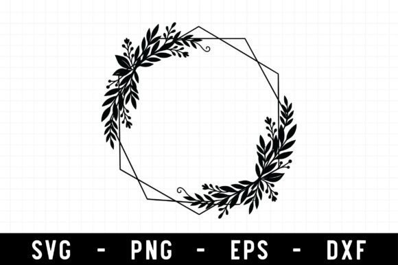 Floral Frame Svg Graphics for Crafts