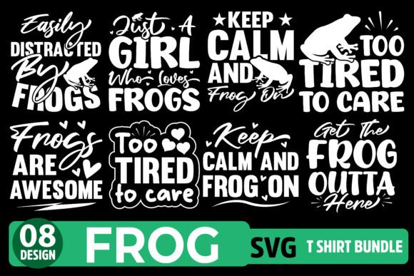 Funny Frog Quotes SVG Bundle – A Playful Graphic Asset for Local Branding