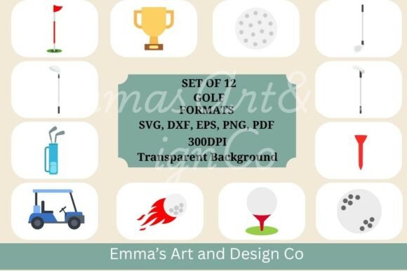 Golfing Vector Graphics For Crafts And Design