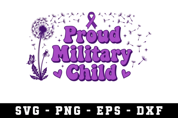 Proud Military Child Svg Cut File for Graphic Design
