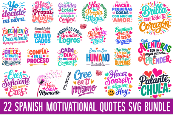 Spanish Motivational Quotes SVG Bundle: A Graphic Designer’s Take
