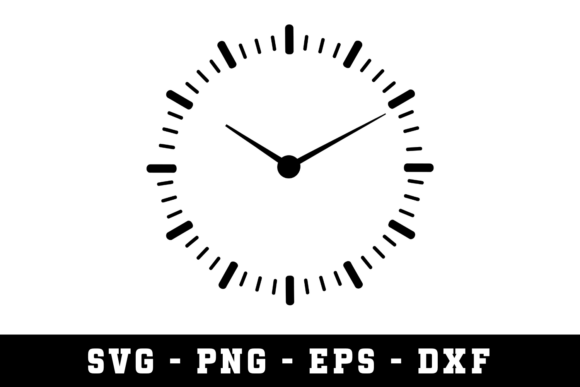 Vintage Clock Graphic for Crafts
